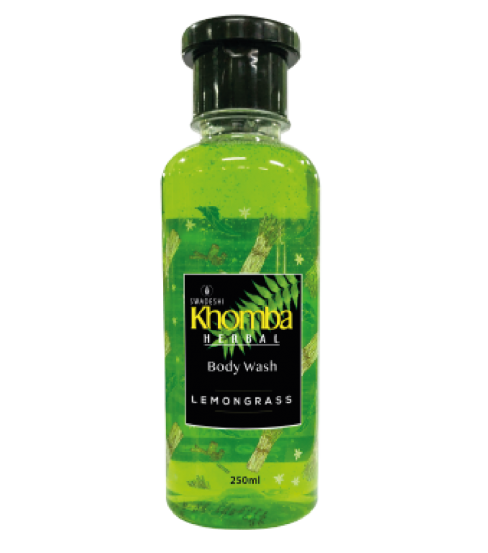 khomba herbal lemongrass body wash